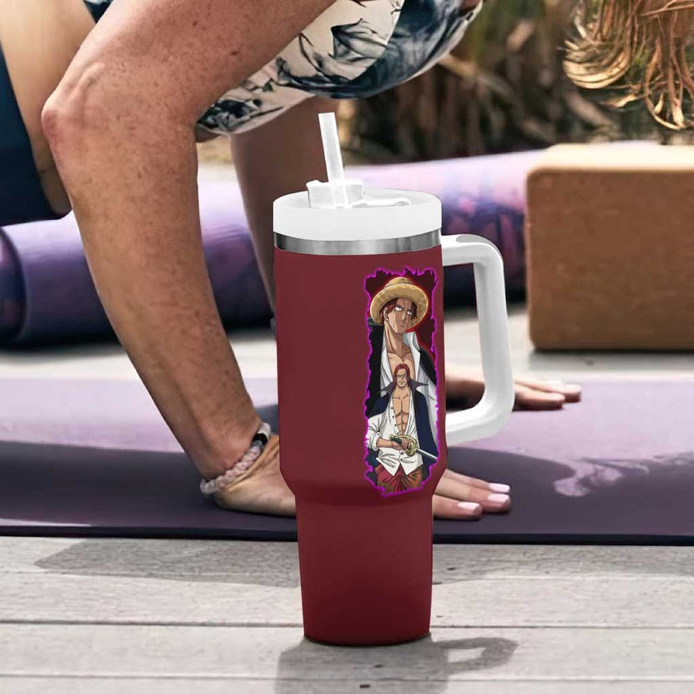 Shanks V3 One Piece Tumbler With Handle Japan Anime Style TS04 Shanks V3 One Piece Tumbler With Handle Japan Anime Style TS04