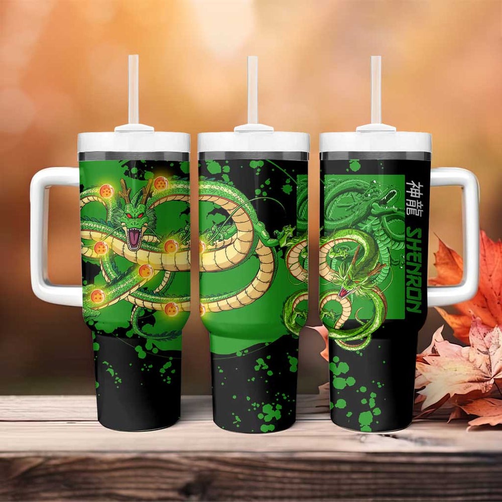 Shenron - Dragon Ball Tumbler With Handle Anime Style TS04 Shenron - Dragon Ball Tumbler With Handle Anime Style TS04