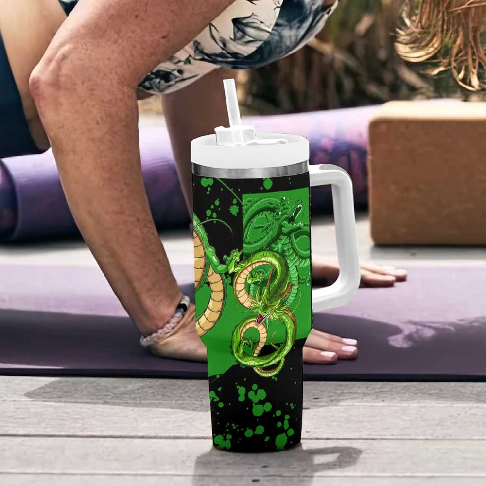 Shenron - Dragon Ball Tumbler With Handle Anime Style TS04 Shenron - Dragon Ball Tumbler With Handle Anime Style TS04