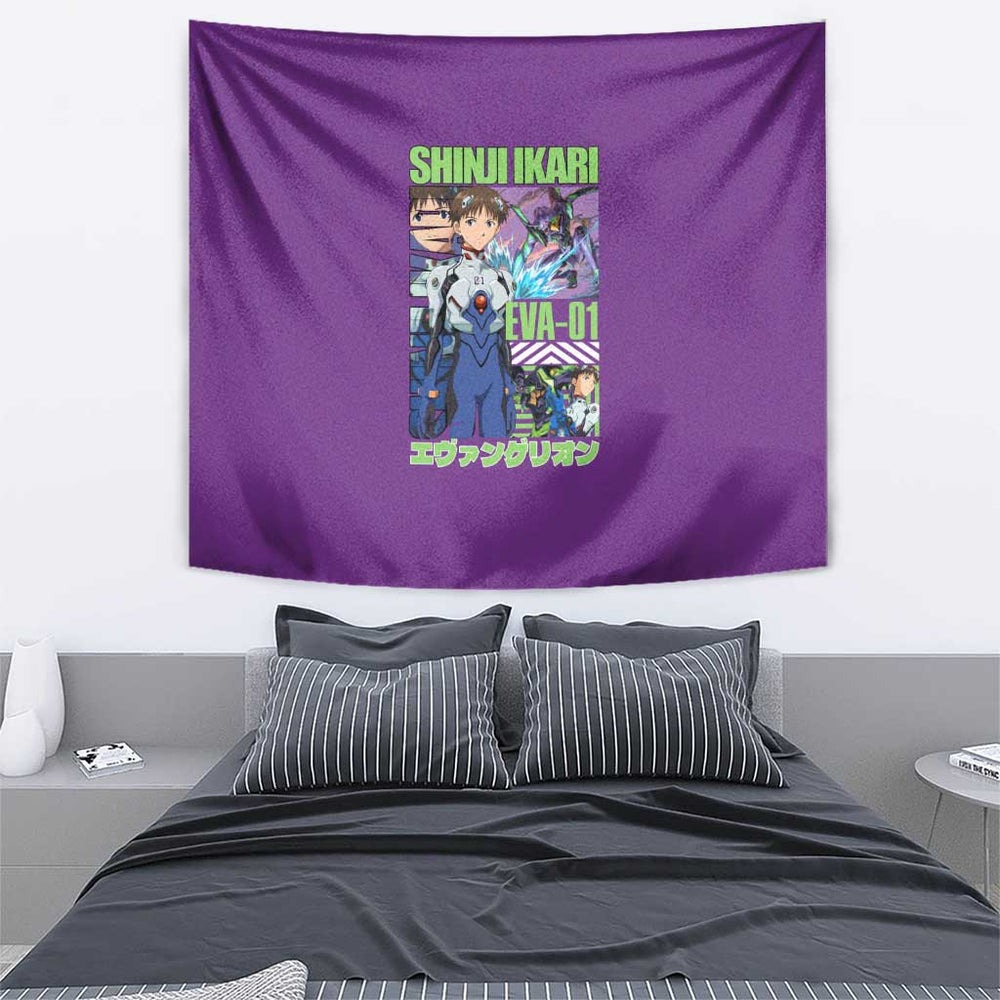 Shinji Ikari x Eva 01 Neon Genesis Evangelion Tumbler With Handle Anime Style TS04