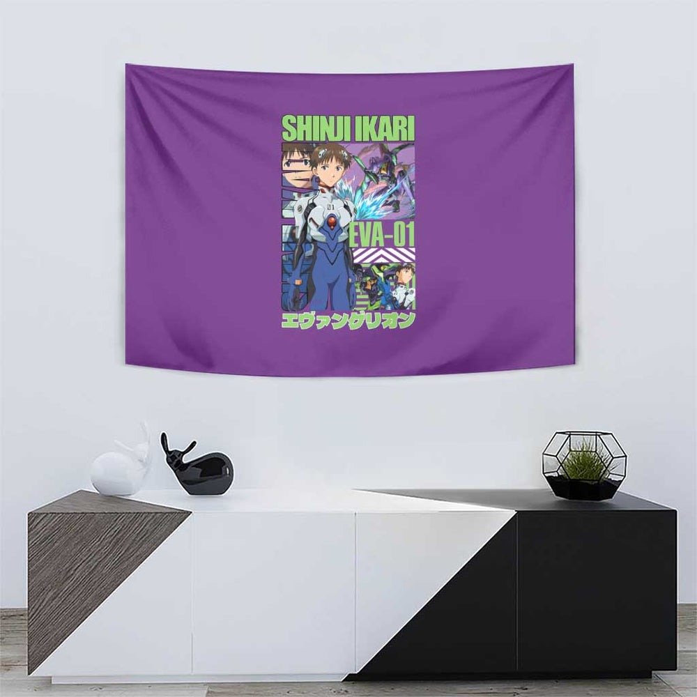 Shinji Ikari x Eva 01 Neon Genesis Evangelion Tumbler With Handle Anime Style TS04