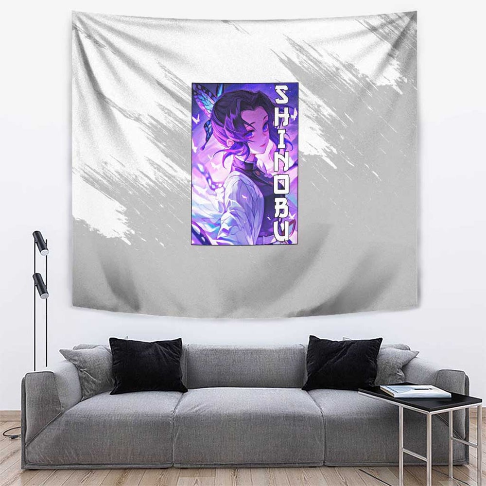 Shinobu Kochou - Demon Slayer Tumbler With Handle Anime Style TS04 Shinobu Kochou - Demon Slayer Tumbler With Handle Anime Style TS04