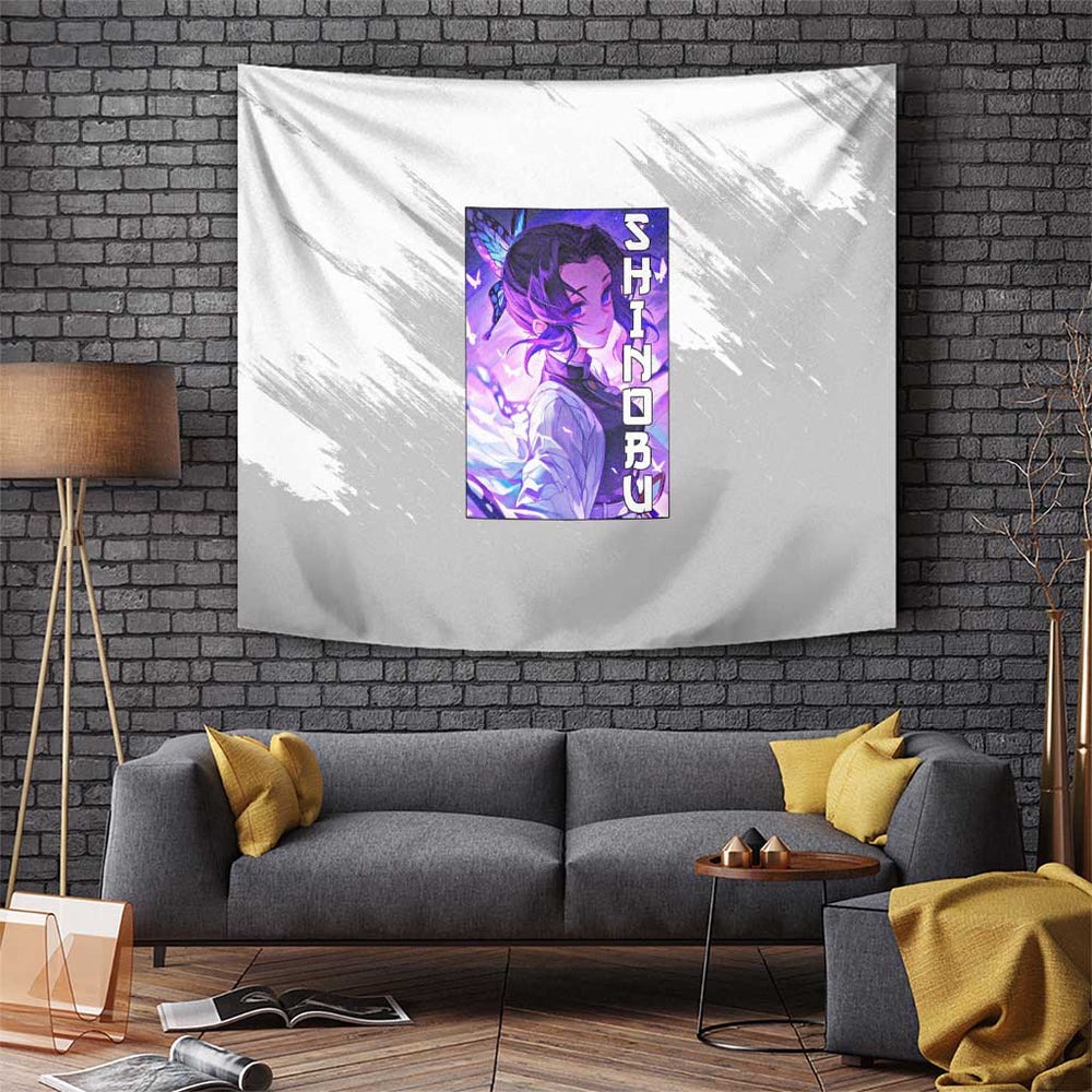 Shinobu Kochou - Demon Slayer Tumbler With Handle Anime Style TS04 Shinobu Kochou - Demon Slayer Tumbler With Handle Anime Style TS04