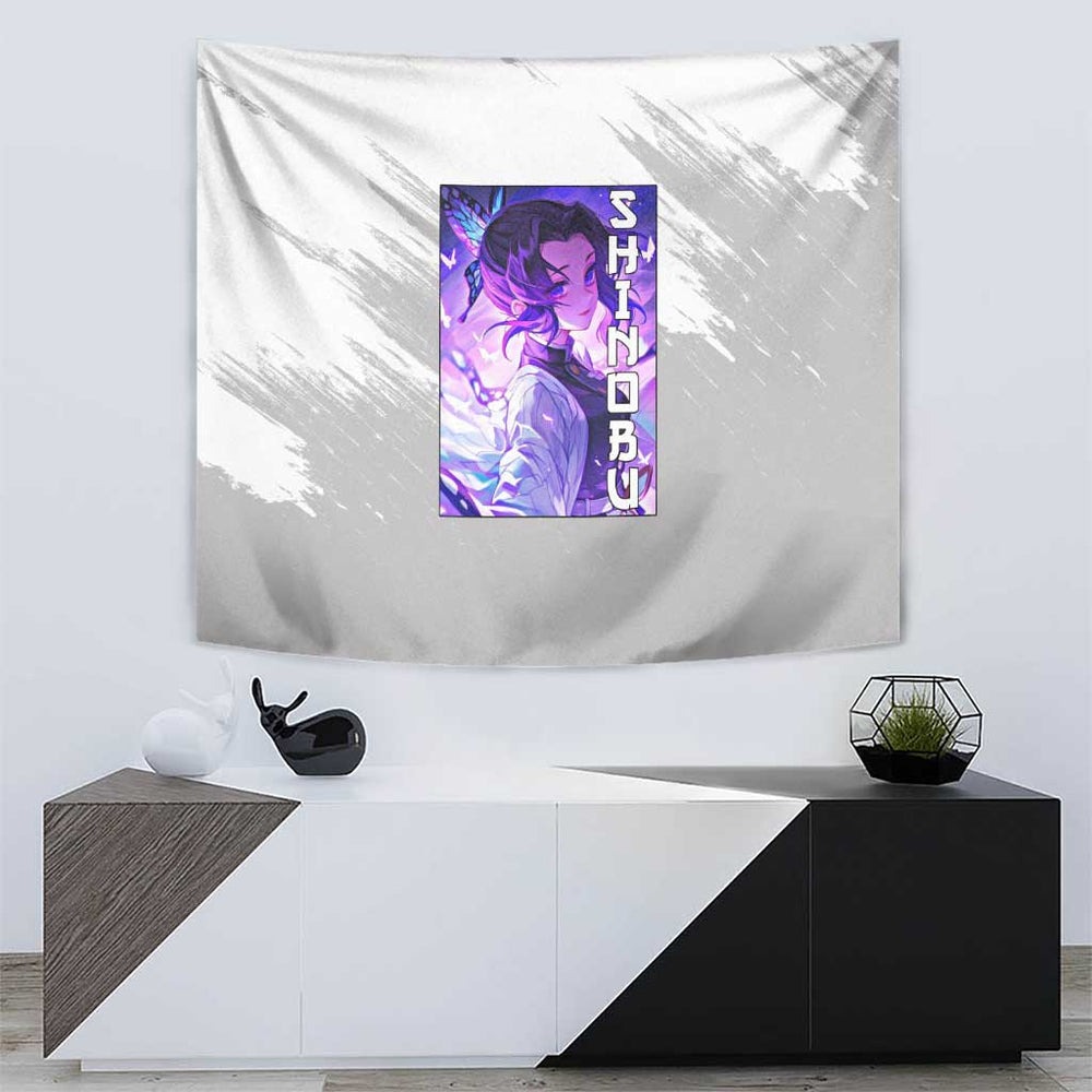 Shinobu Kochou - Demon Slayer Tumbler With Handle Anime Style TS04 Shinobu Kochou - Demon Slayer Tumbler With Handle Anime Style TS04