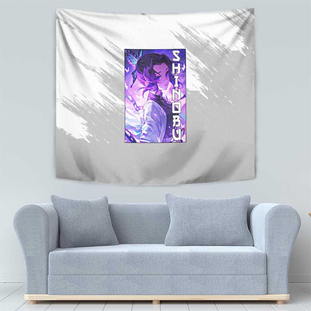 Shinobu Kochou - Demon Slayer Tumbler With Handle Anime Style TS04 Shinobu Kochou - Demon Slayer Tumbler With Handle Anime Style TS04