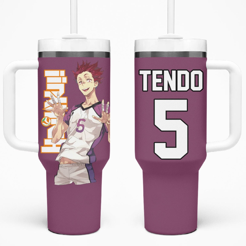 Shiratorizawa Satori Tendo Tumbler With Handle Haikyu TS04 Shiratorizawa Satori Tendo Tumbler With Handle Haikyu TS04