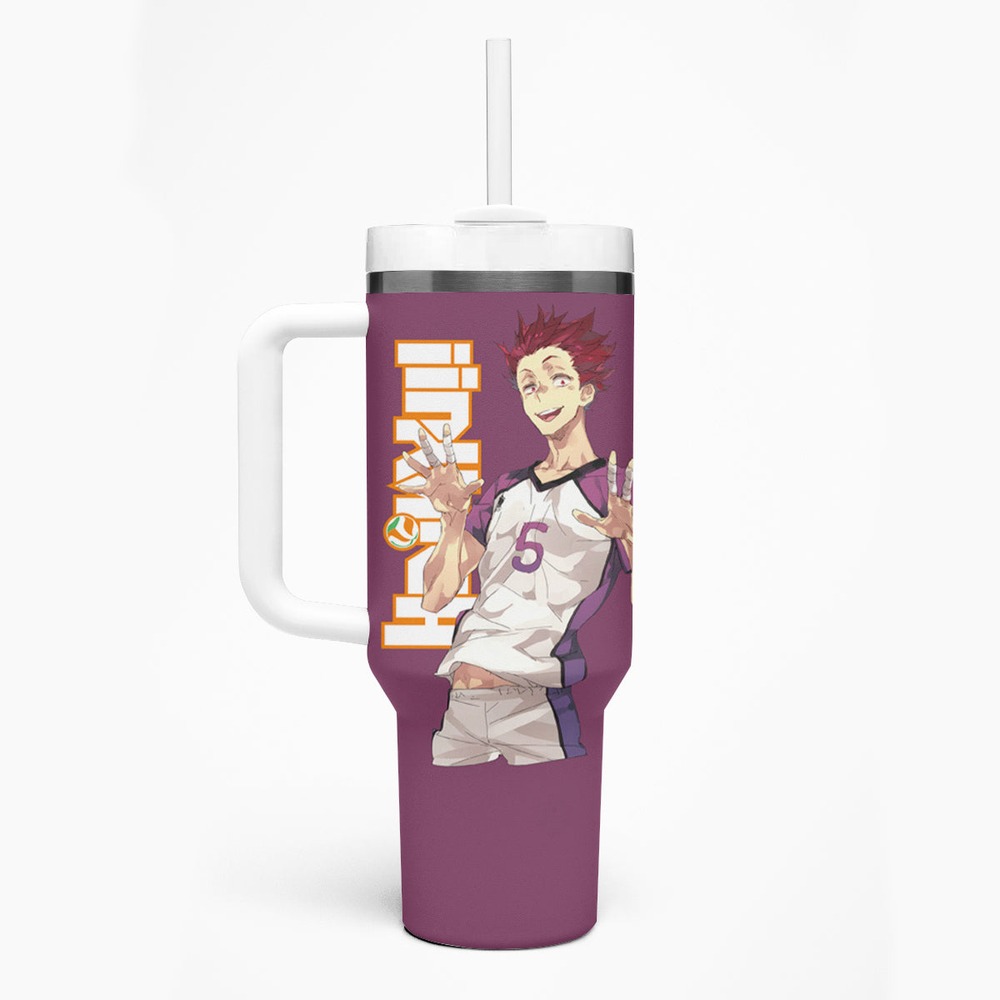 Shiratorizawa Satori Tendo Tumbler With Handle Haikyu TS04 Shiratorizawa Satori Tendo Tumbler With Handle Haikyu TS04
