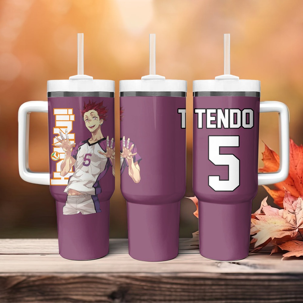 Shiratorizawa Satori Tendo Tumbler With Handle Haikyu TS04 Shiratorizawa Satori Tendo Tumbler With Handle Haikyu TS04
