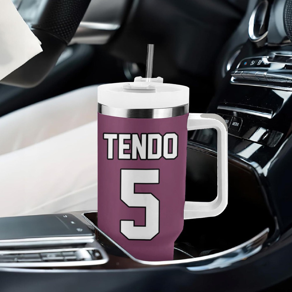 Shiratorizawa Satori Tendo Tumbler With Handle Haikyu TS04 Shiratorizawa Satori Tendo Tumbler With Handle Haikyu TS04