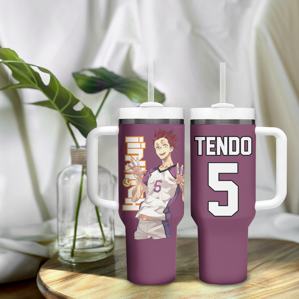 Shiratorizawa Satori Tendo Tumbler With Handle Haikyu TS04 Shiratorizawa Satori Tendo Tumbler With Handle Haikyu TS04