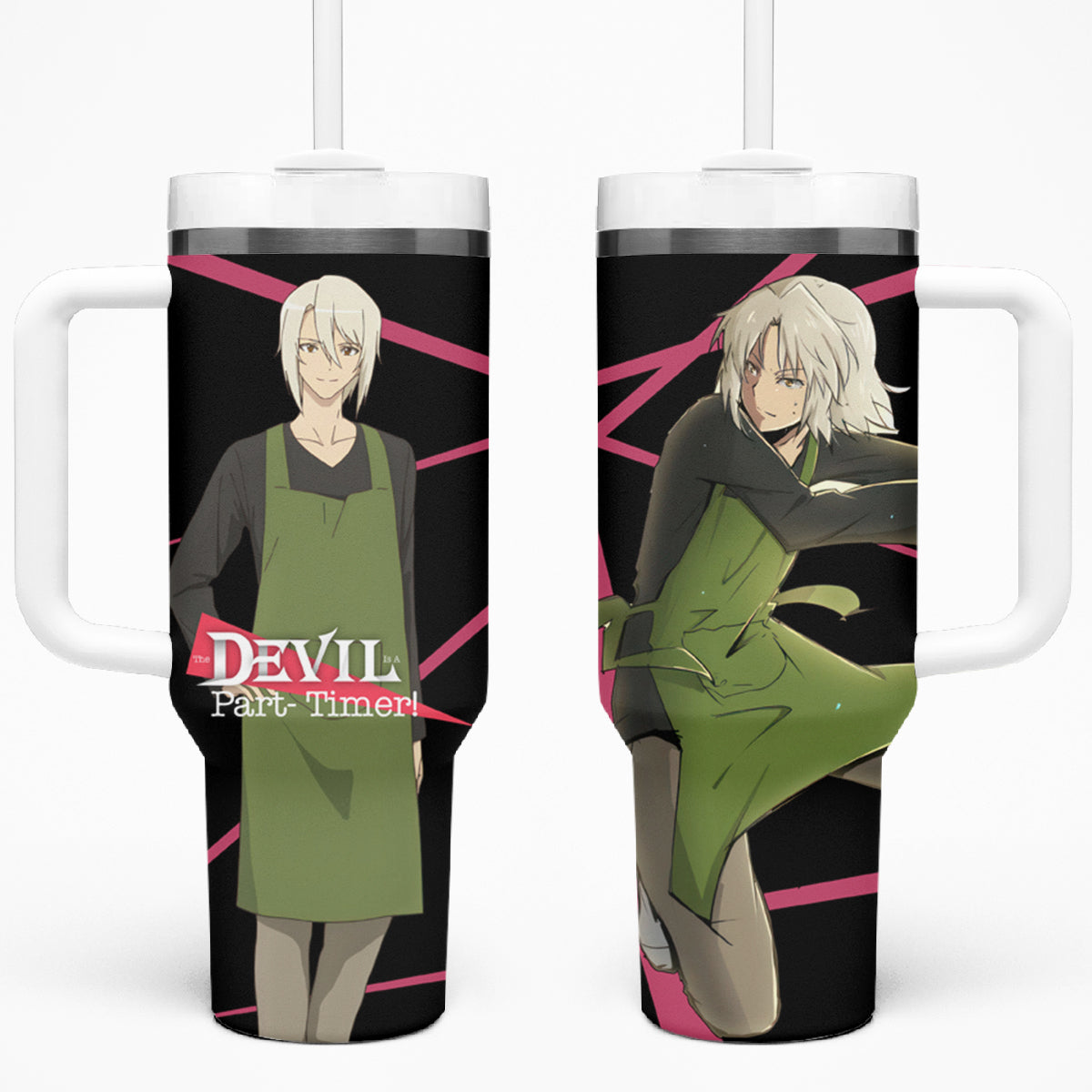 Shiro Ashiya The Devil Part Timer Tumbler With Handle Anime Style TS04