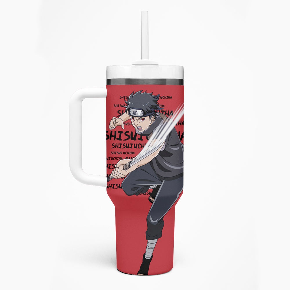 Shisui Uchiha Tumbler With Handle Style Manga TS04 Shisui Uchiha Tumbler With Handle Style Manga TS04