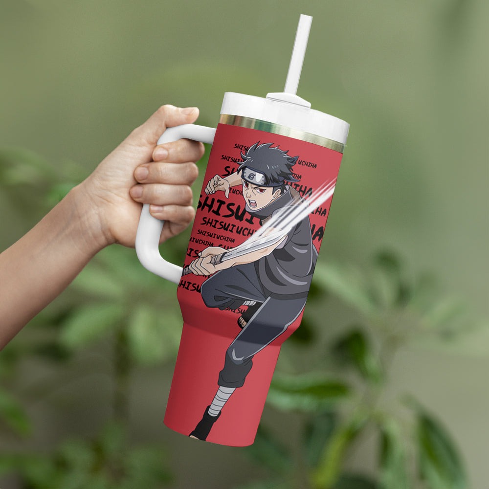 Shisui Uchiha Tumbler With Handle Style Manga TS04 Shisui Uchiha Tumbler With Handle Style Manga TS04