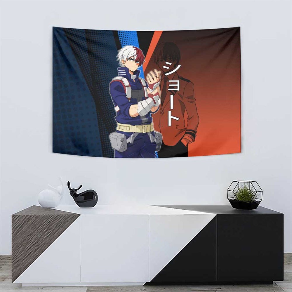 Shoto Todoroki Half-Cold Half-Hot Tumbler With Handle Japanese Comic Book Style TS04