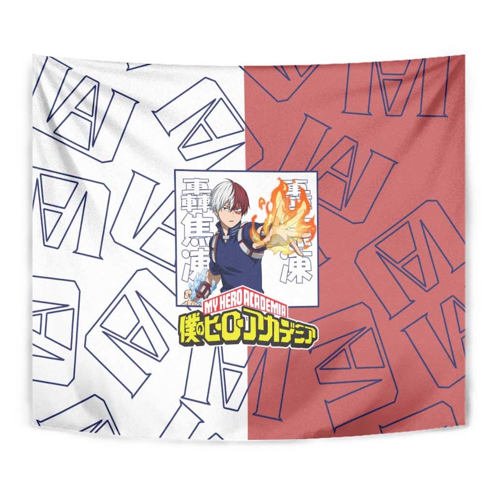 Shoto Todoroki Mix Emblem - My Hero Academia Tapestry Anime Style TS04 Shoto Todoroki Mix Emblem - My Hero Academia Tapestry Anime Style TS04