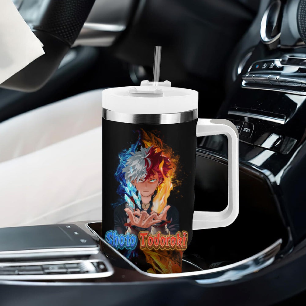 Shoto Todoroki - My Hero Academia Tumbler With Handle Anime Style TS04 Shoto Todoroki - My Hero Academia Tumbler With Handle Anime Style TS04