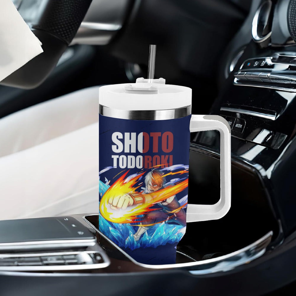 Shoto Todoroki Tumbler With Handle My Hero Academia TS04
