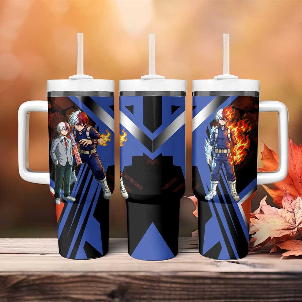 Shoto Todoroki Tumbler With Handle My Hero Academia TS04