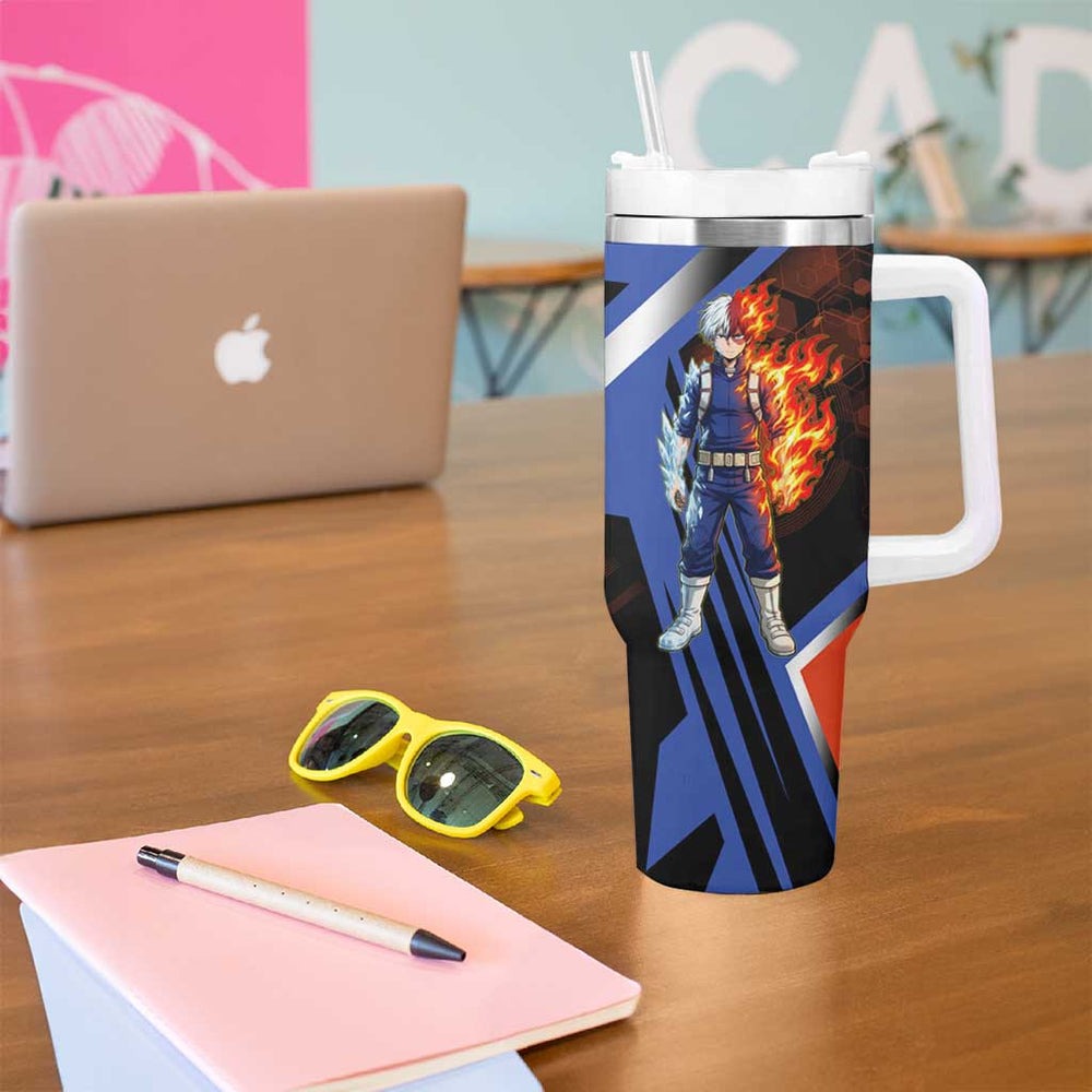 Shoto Todoroki Tumbler With Handle My Hero Academia TS04