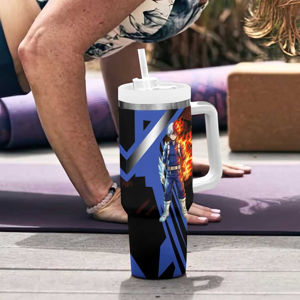Shoto Todoroki Tumbler With Handle My Hero Academia TS04