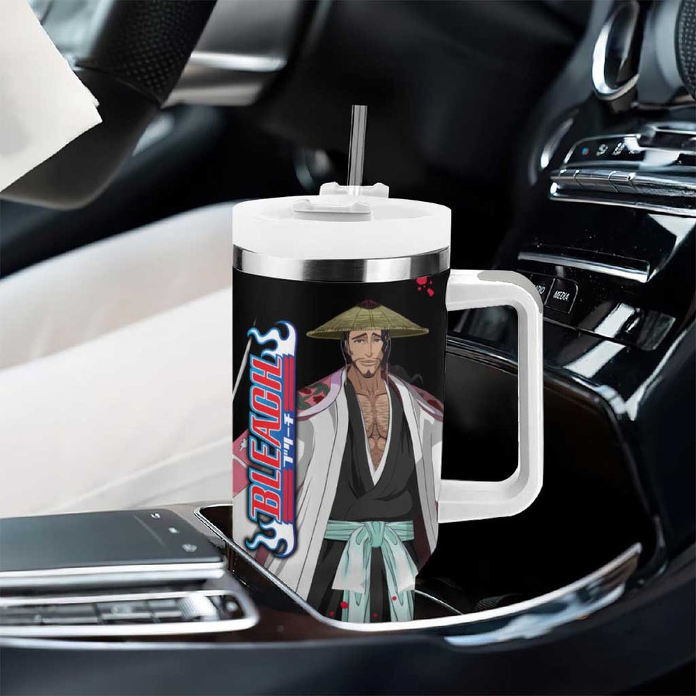 Shunsui Kyoraku - Bleach Tumbler With Handle Anime Style TS04 Shunsui Kyoraku - Bleach Tumbler With Handle Anime Style TS04