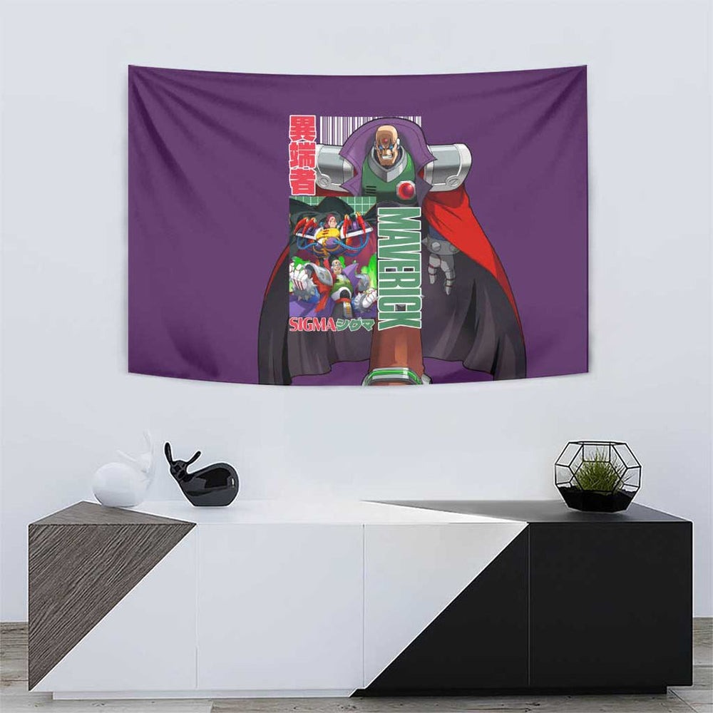 Sigma Mega Man Tapestry Anime Style TS04 Sigma Mega Man Tapestry Anime Style TS04