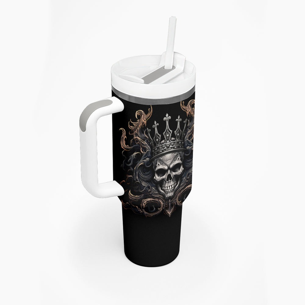 Skull Fantasy Tumbler With Handle Who Needs Inner Demons When You Are The Demon TS04 Skull Fantasy Tumbler With Handle Who Needs Inner Demons When You Are The Demon TS04