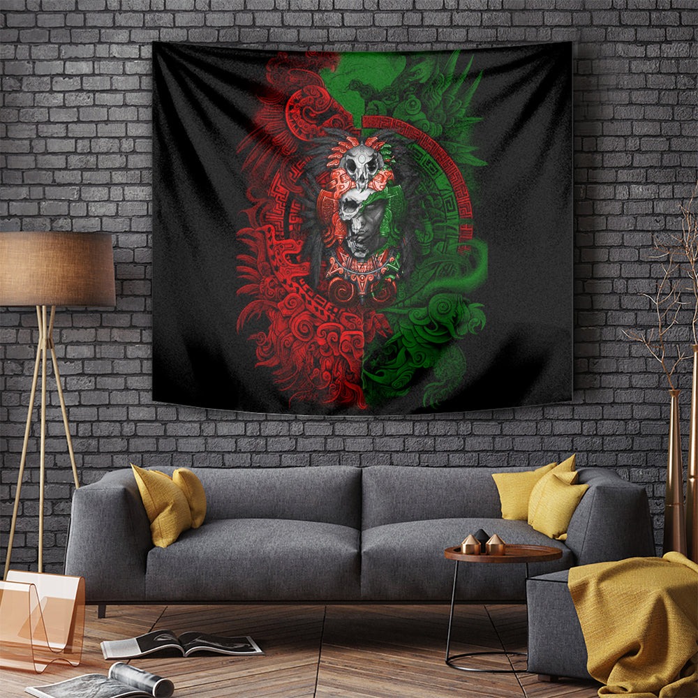 Skulls Aztec Warriors Tapestry DT02 Skulls Aztec Warriors Tapestry DT02
