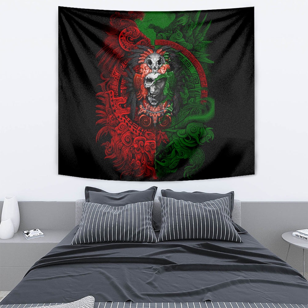 Skulls Aztec Warriors Tapestry DT02 Skulls Aztec Warriors Tapestry DT02