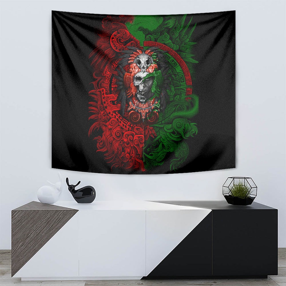 Skulls Aztec Warriors Tapestry DT02 Skulls Aztec Warriors Tapestry DT02