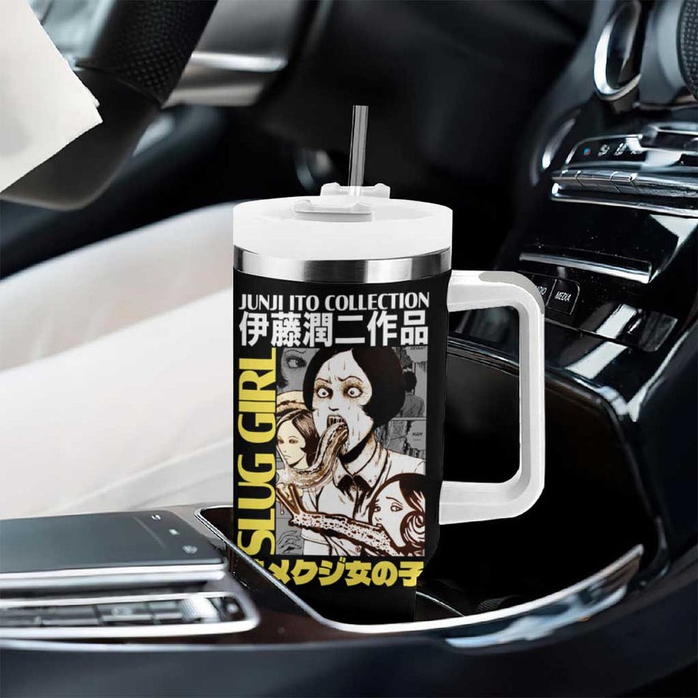 Slug Girl Junji Ito Collection Tumbler With Handle Anime Style TS04 Slug Girl Junji Ito Collection Tumbler With Handle Anime Style TS04