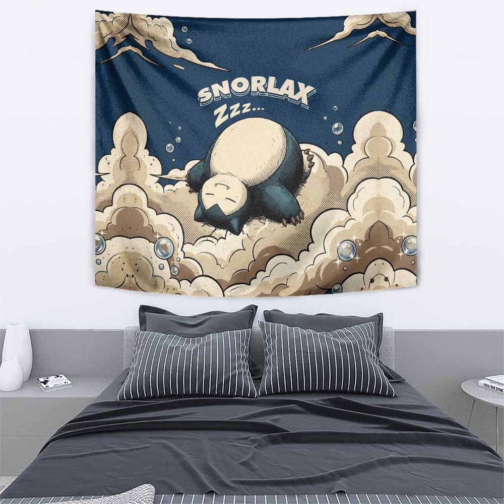 Snorlax Sleeping Cloud Tumbler With Handle Snorlax Zzz... Peace in Every Puff of Sleep TS04