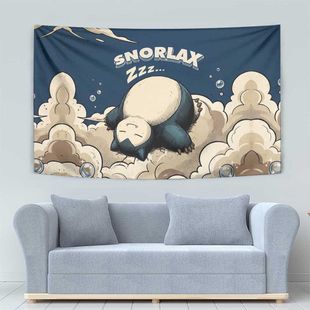 Snorlax Sleeping Cloud Tumbler With Handle Snorlax Zzz... Peace in Every Puff of Sleep TS04