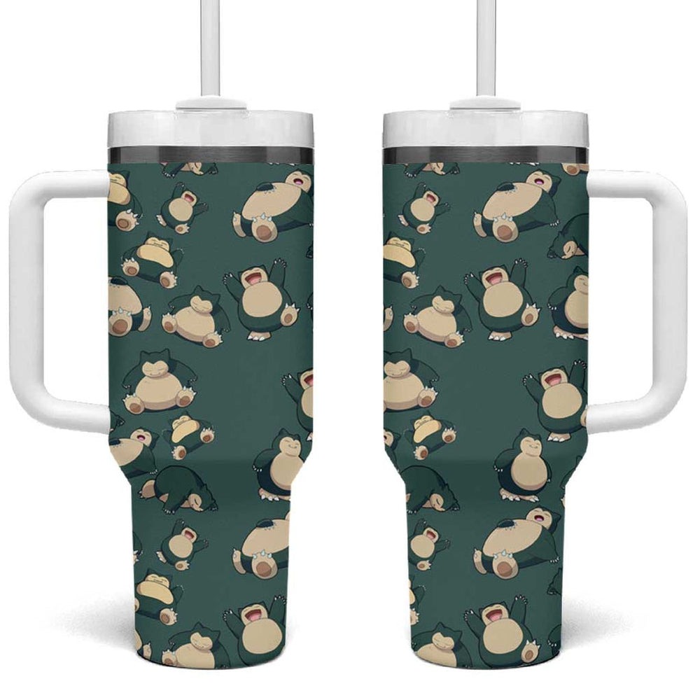 Snorlax Tumbler With Handle Pattern Style TS04