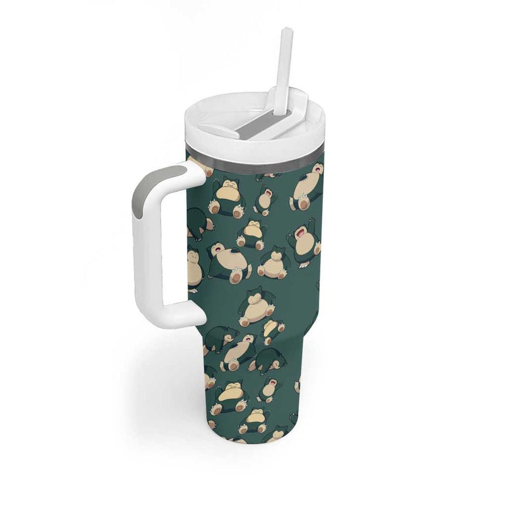Snorlax Tumbler With Handle Pattern Style TS04