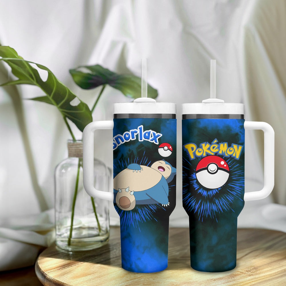 Snorlax Tumbler With Handle Pattern Style TS04