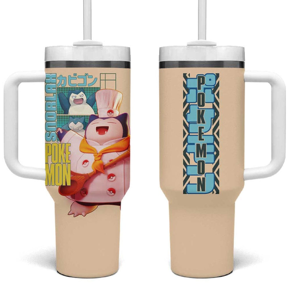 Snorlax V3 Poke Tumbler With Handle Anime Style TS04