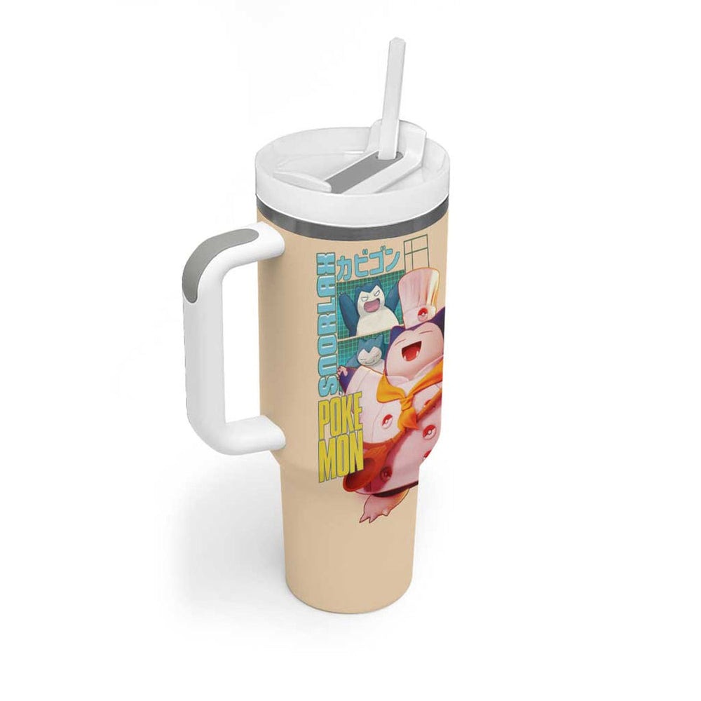 Snorlax V3 Poke Tumbler With Handle Anime Style TS04