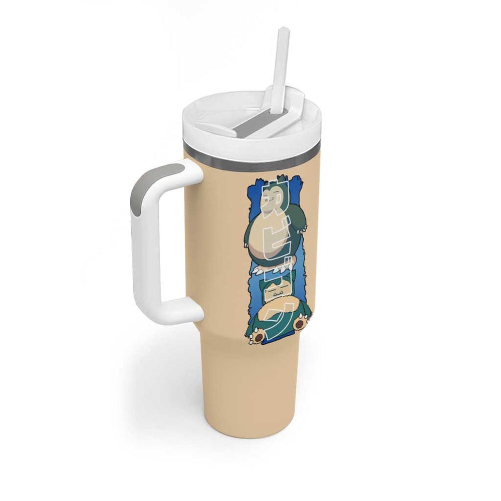 Snorlax V4 Poke Tumbler With Handle Anime Style TS04