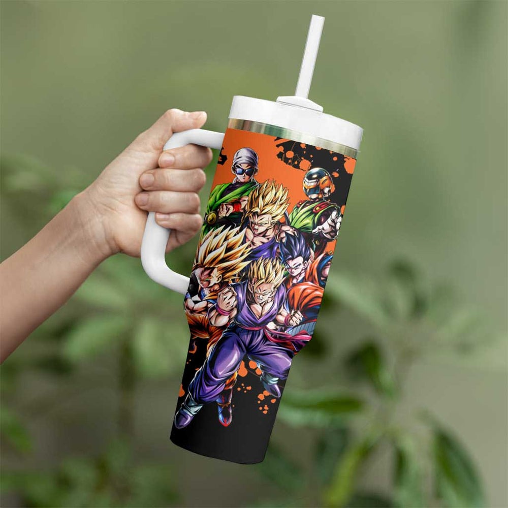 Son Gohan - Dragon Ball Tumbler With Handle Pattern Anime Mix Manga Style TS04 Son Gohan - Dragon Ball Tumbler With Handle Pattern Anime Mix Manga Style TS04