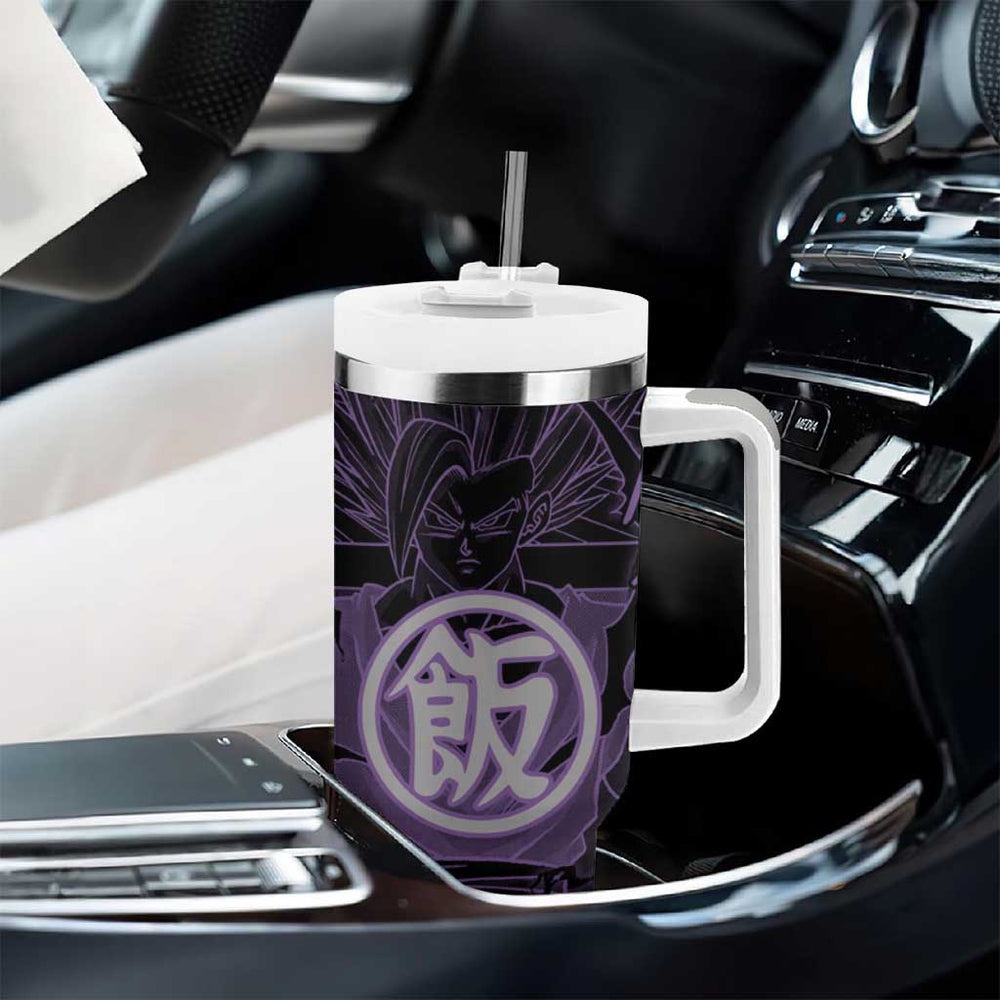Son Gohan - Dragon Ball Tumbler With Handle Pattern Anime Mix Manga Style TS04 Son Gohan - Dragon Ball Tumbler With Handle Pattern Anime Mix Manga Style TS04