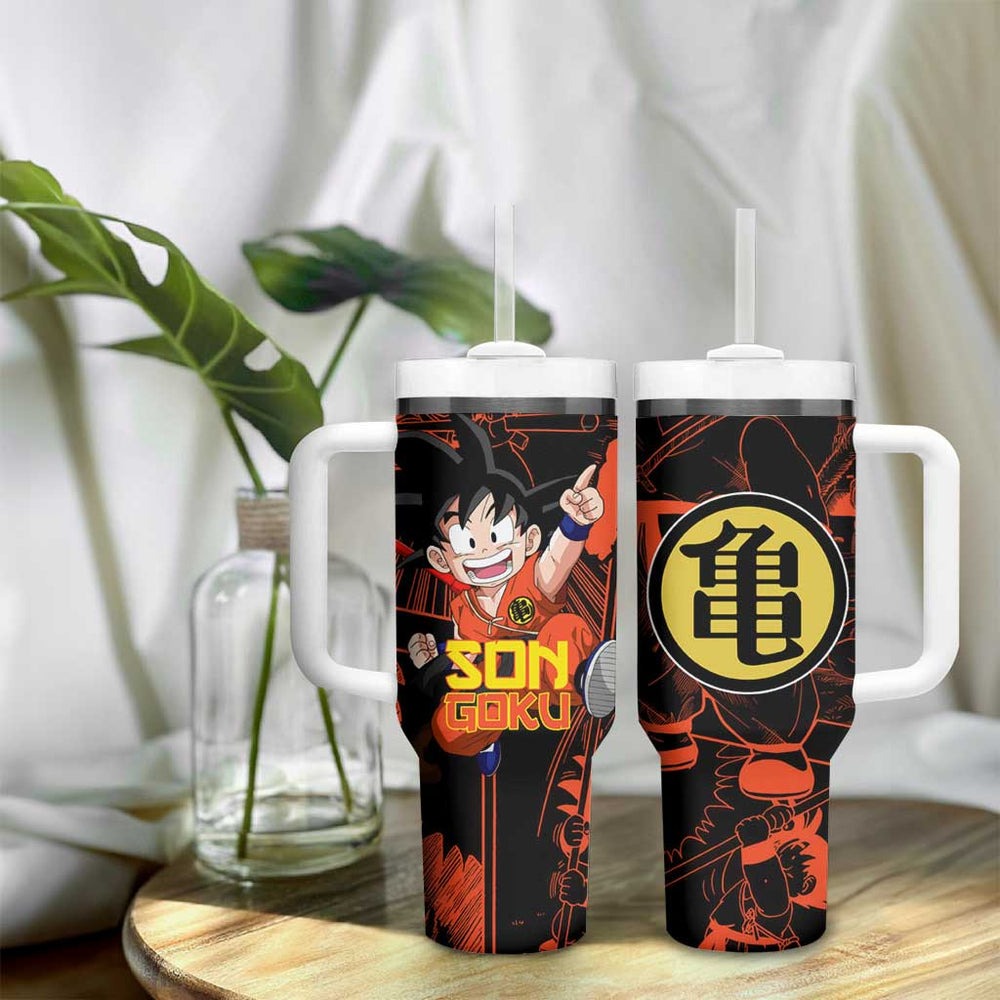 Son Goku - Dragon Ball Tumbler With Handle Anime Mix Manga Style TS04 Son Goku - Dragon Ball Tumbler With Handle Anime Mix Manga Style TS04
