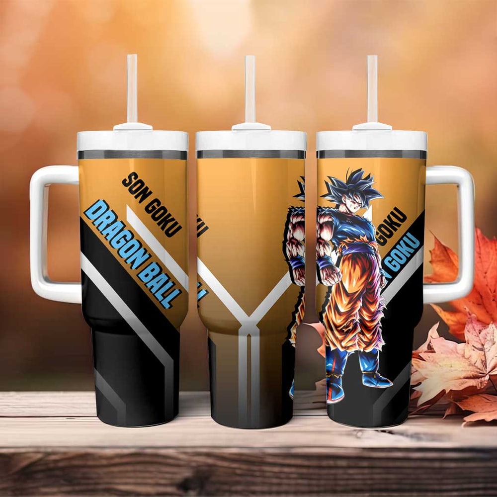 Son Goku Dragon Ball Z Tumbler With Handle Anime Style TS04 Son Goku Dragon Ball Z Tumbler With Handle Anime Style TS04