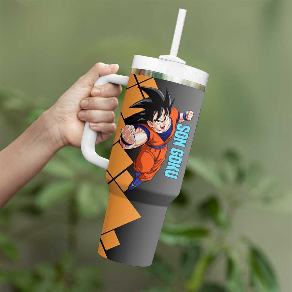 Son Goku - Dragon Ball Tumbler With Handle Anime Mix Manga Style TS04 Son Goku - Dragon Ball Tumbler With Handle Anime Mix Manga Style TS04