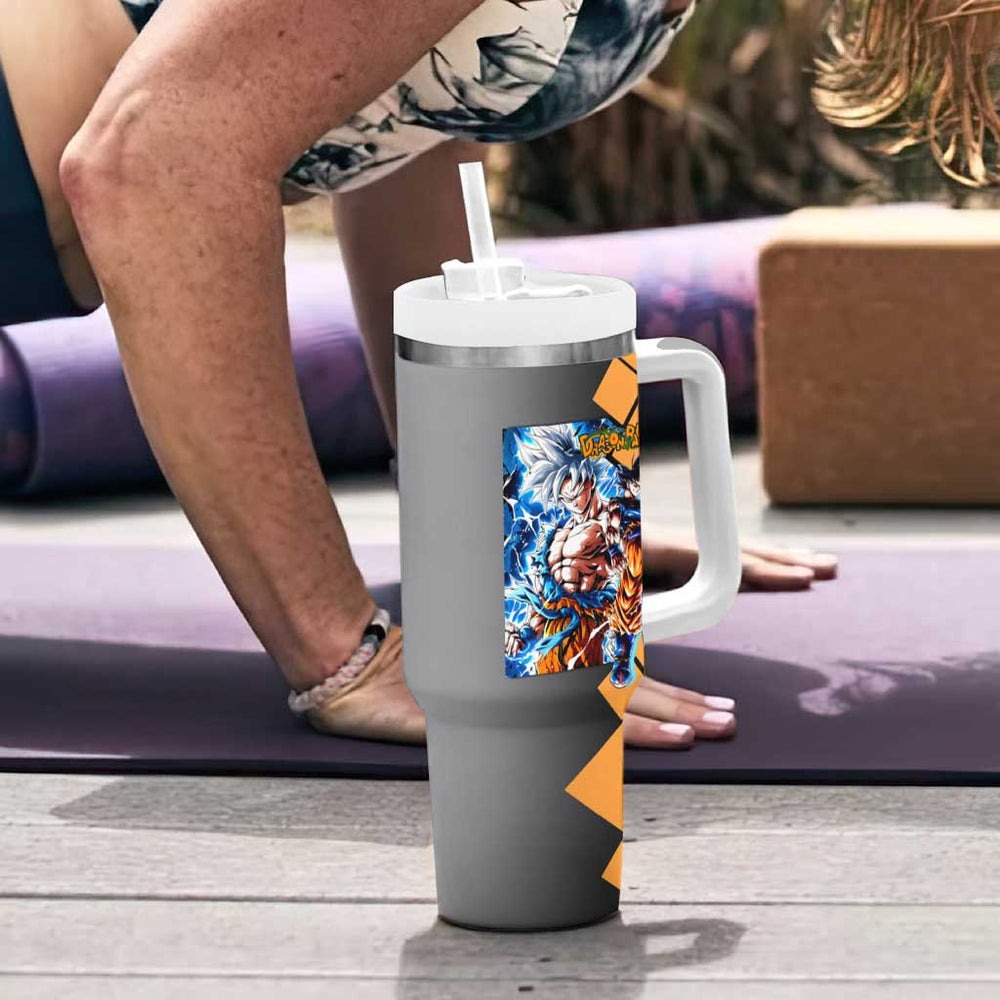 Son Goku - Dragon Ball Tumbler With Handle Anime Mix Manga Style TS04 Son Goku - Dragon Ball Tumbler With Handle Anime Mix Manga Style TS04
