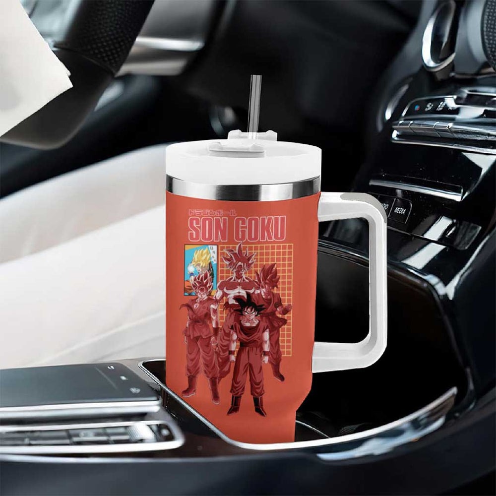 Son Goku Dragon Ball Z Tumbler With Handle Anime Style TS04 Son Goku Dragon Ball Z Tumbler With Handle Anime Style TS04