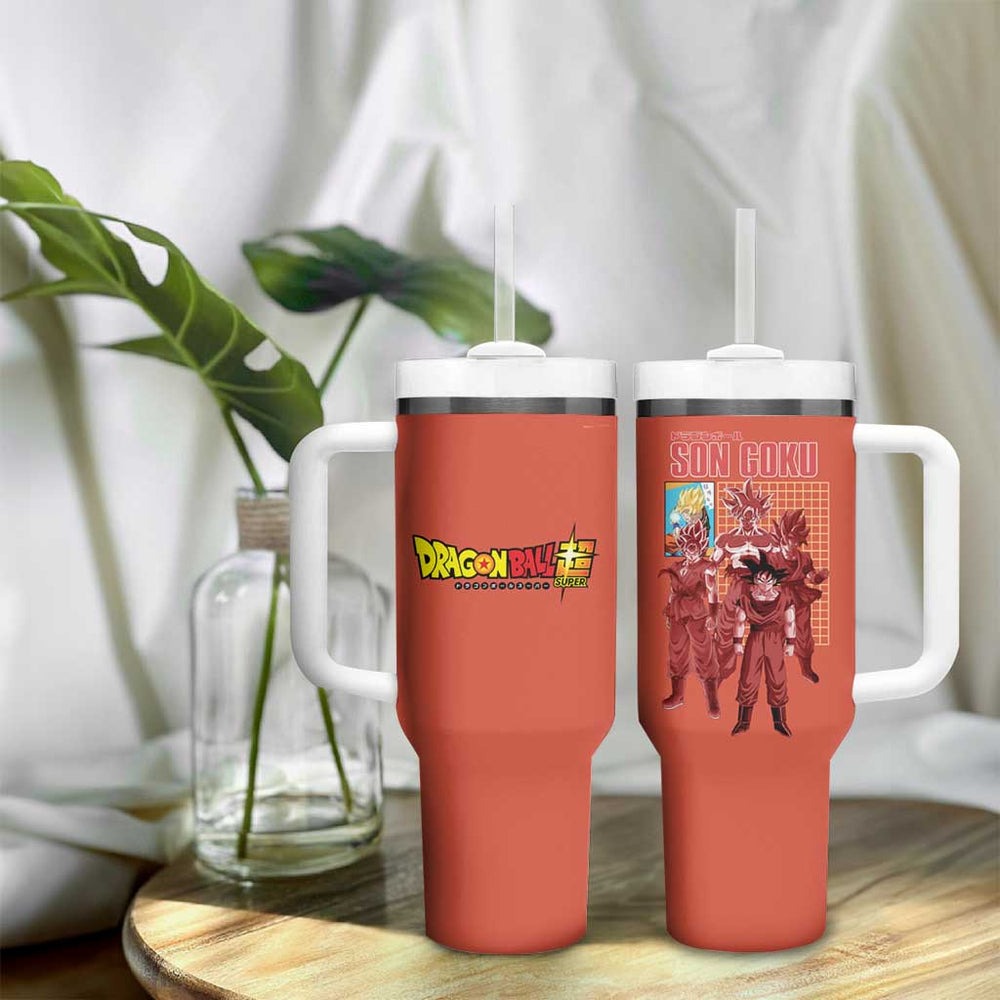 Son Goku Dragon Ball Z Tumbler With Handle Anime Style TS04 Son Goku Dragon Ball Z Tumbler With Handle Anime Style TS04