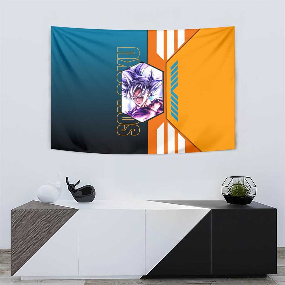 Son Goku from Dragon Ball Tumbler With Handle with Orange Gi, Power Pose, and Energy Effect Design TS04 Son Goku from Dragon Ball Tumbler With Handle with Orange Gi, Power Pose, and Energy Effect Design TS04
