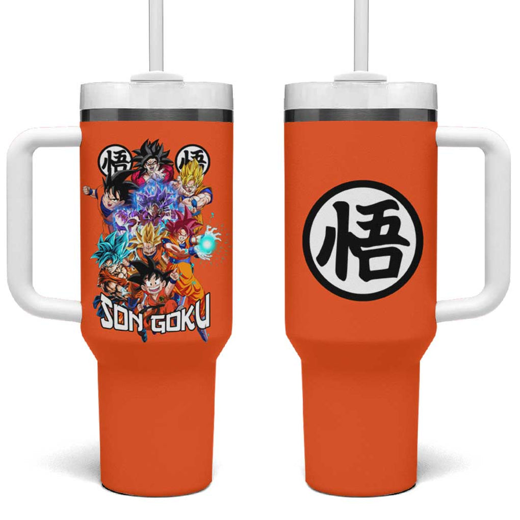 Son Goku V2 Dragon Ball Z Tumbler With Handle Anime Style TS04