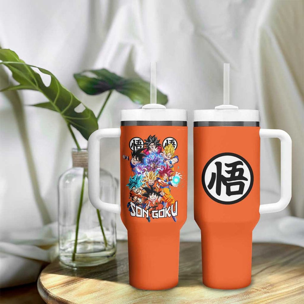 Son Goku V2 Dragon Ball Z Tumbler With Handle Anime Style TS04 Son Goku V2 Dragon Ball Z Tumbler With Handle Anime Style TS04